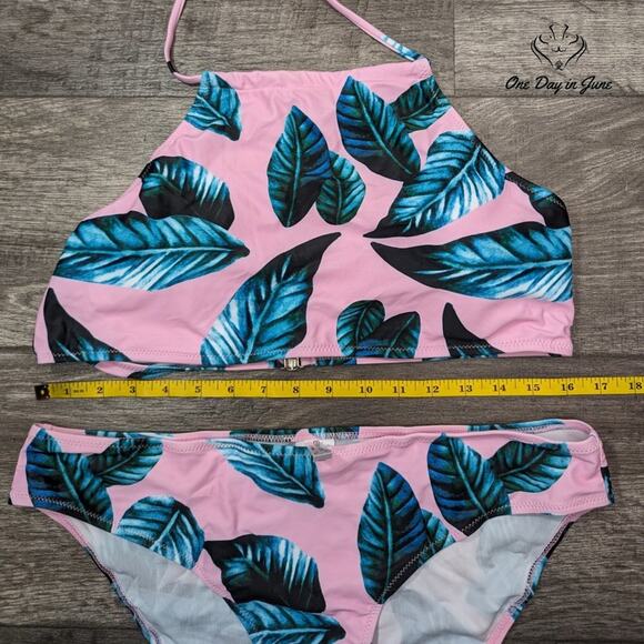 Ekouaer High Neck Halter Bikini Swimsuit Size XL - Picture 2 of 4